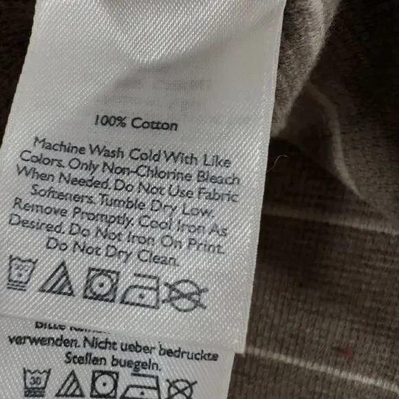 Eddie Bauer Crew Neck Sweater Men's 3XL Waffle Knit Pullover Brown Small Hole - Picture 6 of 15